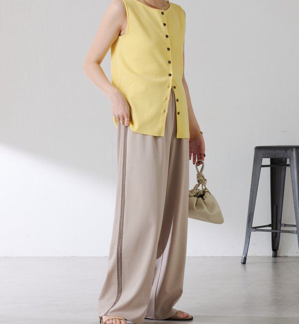  「【接触冷感/ストレッチ】イージースラックスパンツ」|チノ|