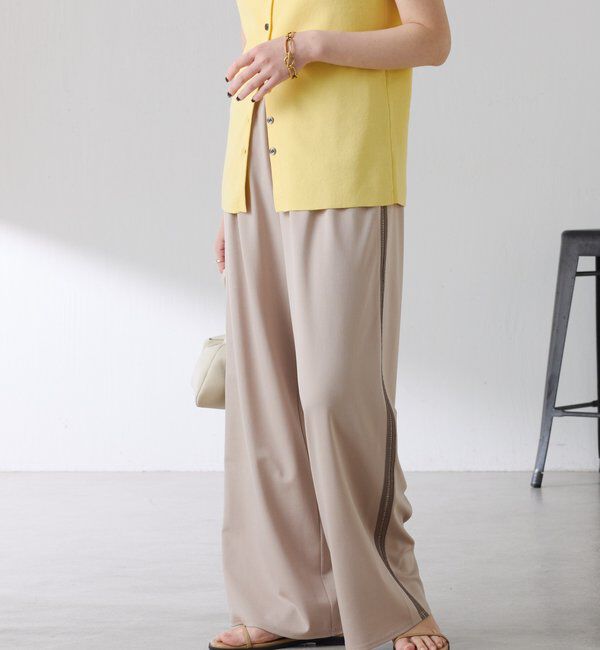  「【接触冷感/ストレッチ】イージースラックスパンツ」|チノ|