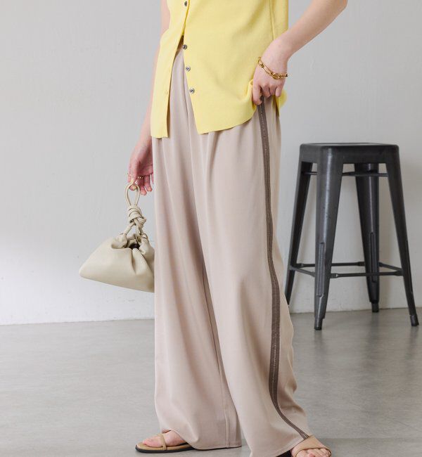  「【接触冷感/ストレッチ】イージースラックスパンツ」|チノ|