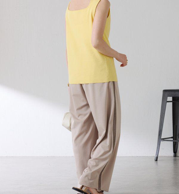  「【接触冷感/ストレッチ】イージースラックスパンツ」|チノ|