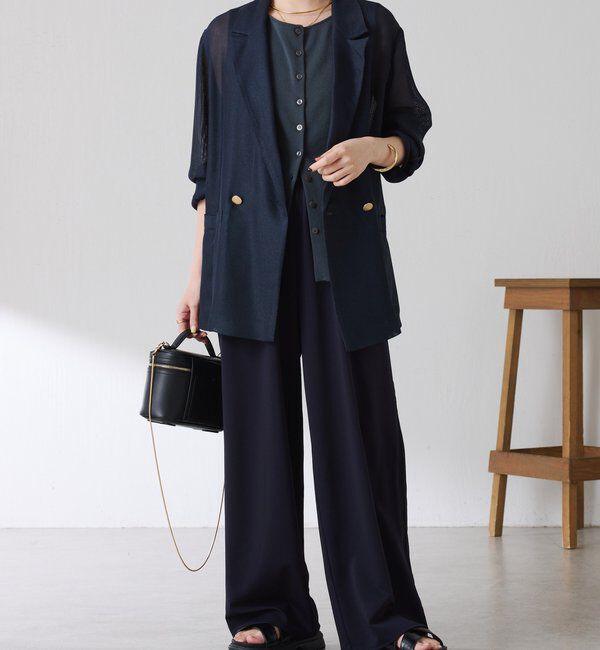  「【接触冷感/ストレッチ】イージースラックスパンツ」|チノ|