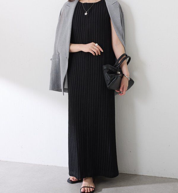  「フリンジラインワンピース」|ワンピース|ブラック