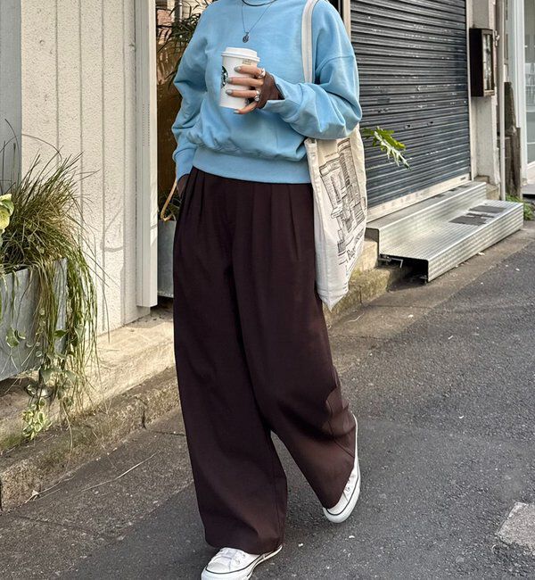  「【インフルエンサー@asamin企画】レイヤード風スウェット」|Tシャツ・カットソー|