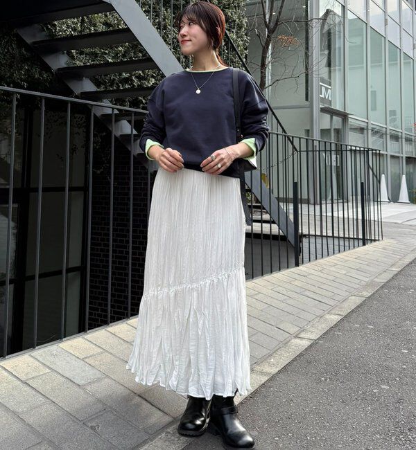  「【インフルエンサー@asamin企画】レイヤード風スウェット」|Tシャツ・カットソー|