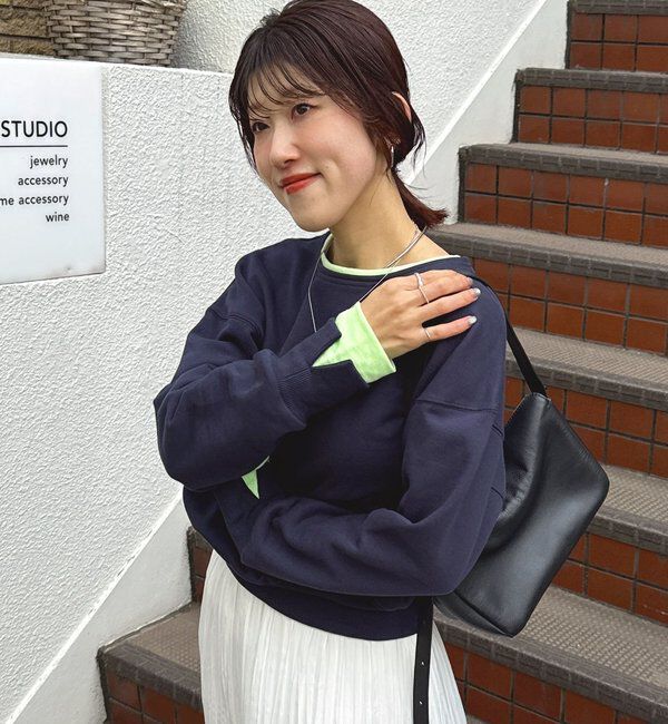  「【インフルエンサー@asamin企画】レイヤード風スウェット」|Tシャツ・カットソー|