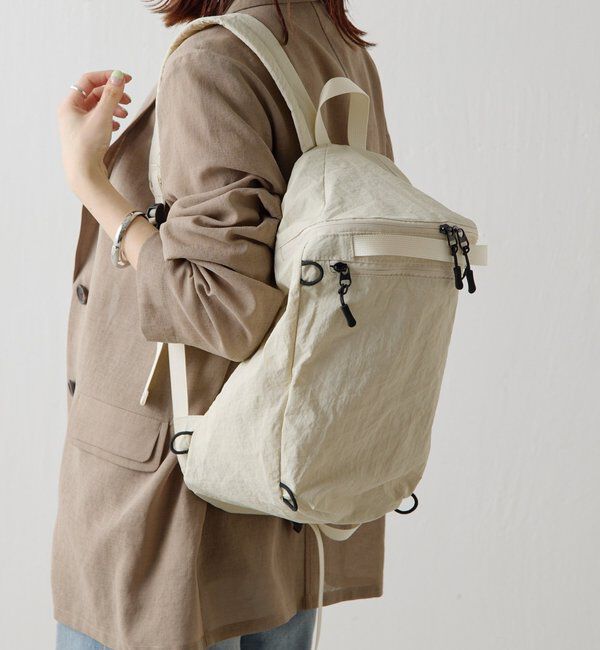  「【PAPILLONNER/パピヨネ】パッカブルリュック」|トートバッグ|アイボリー