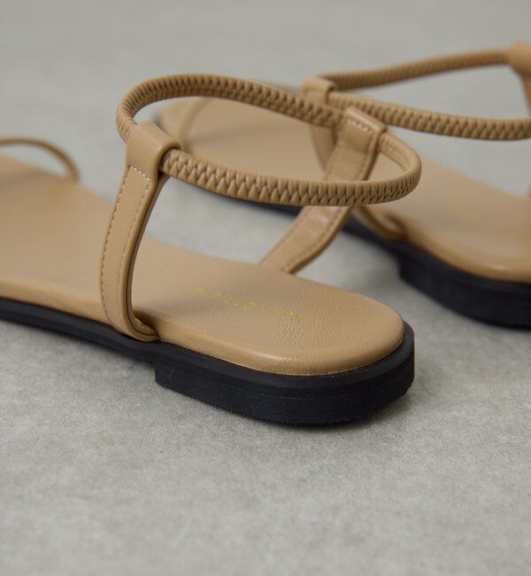  「【PAPILLONNER/パピヨネ】フラットスクエアサンダル」|その他|