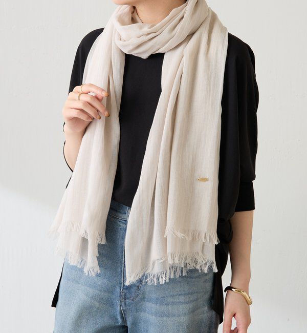  「【PAPILLONNER/パピヨネ】コットンカラーストール」|マフラー|