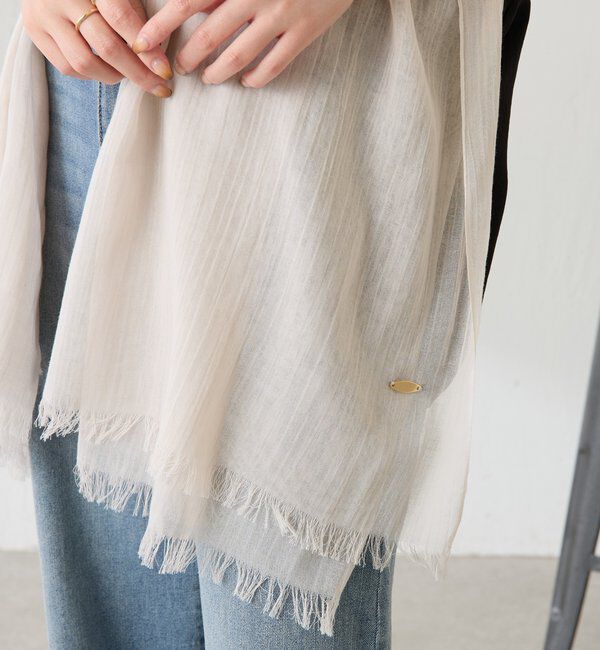  「【PAPILLONNER/パピヨネ】コットンカラーストール」|マフラー|