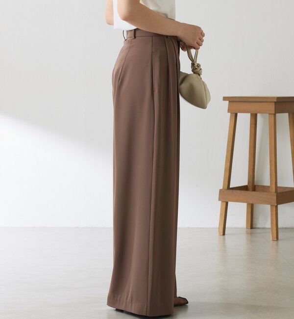  「《再入荷決定！SNSで人気》【Nuel/ヌエル】 2WAYハイウエストパンツ」|チノ|