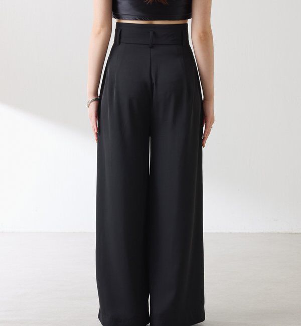  「《再入荷決定！SNSで人気》【Nuel/ヌエル】 2WAYハイウエストパンツ」|チノ|