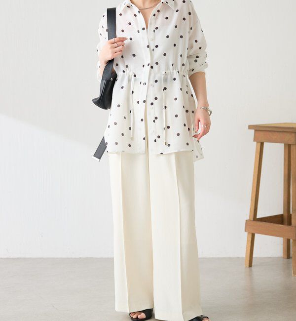  「メッシュドロストシャツ/シアー」|シャツ・ブラウス|