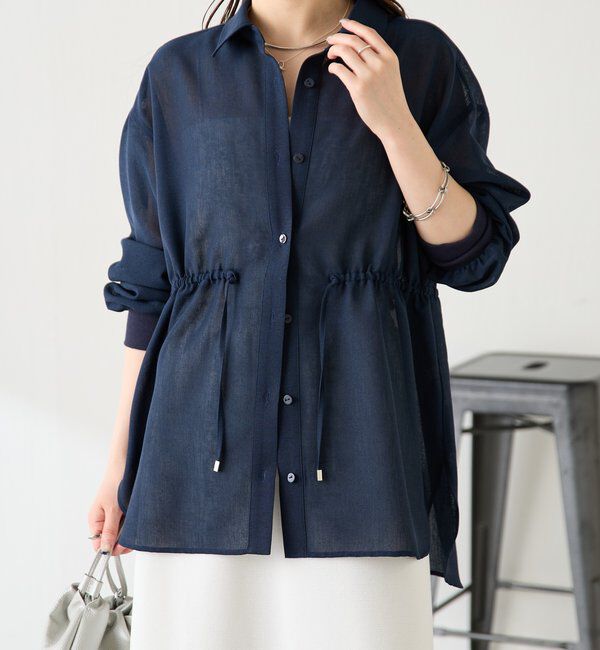  「メッシュドロストシャツ/シアー」|シャツ・ブラウス|