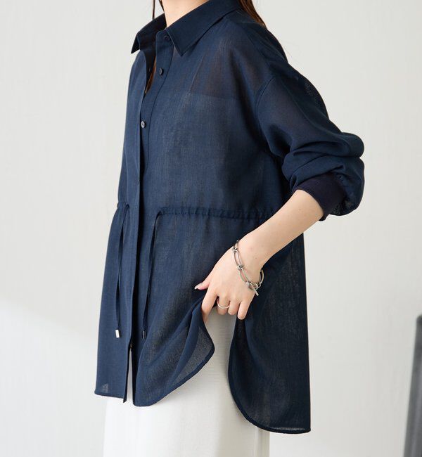  「メッシュドロストシャツ/シアー」|シャツ・ブラウス|