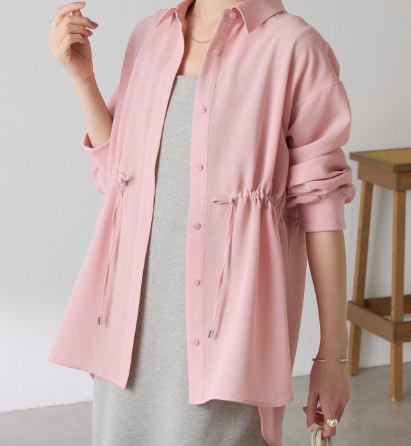  「メッシュドロストシャツ/シアー」|シャツ・ブラウス|