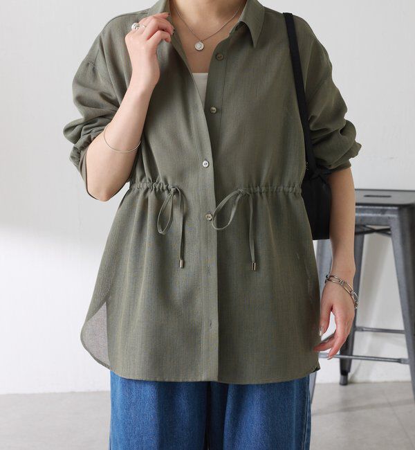  「メッシュドロストシャツ/シアー」|シャツ・ブラウス|