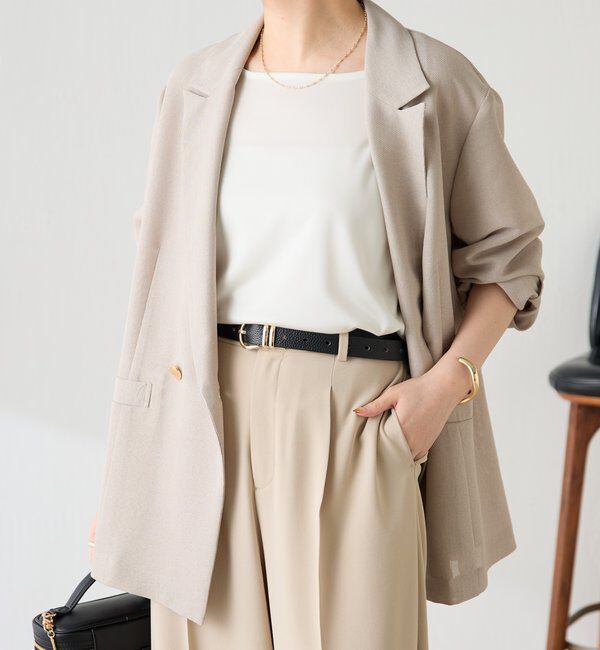  「ストレッチサテンTシャツ」|Tシャツ・カットソー|