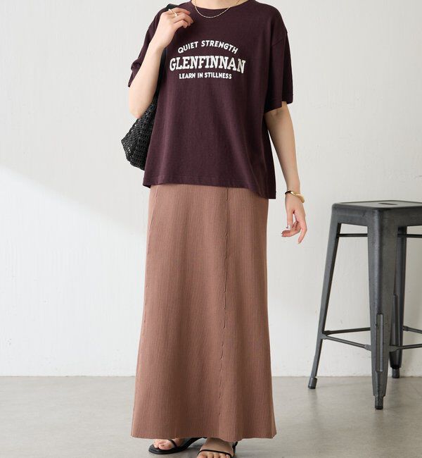  「カレッジ風ロゴTシャツ」|Tシャツ・カットソー|