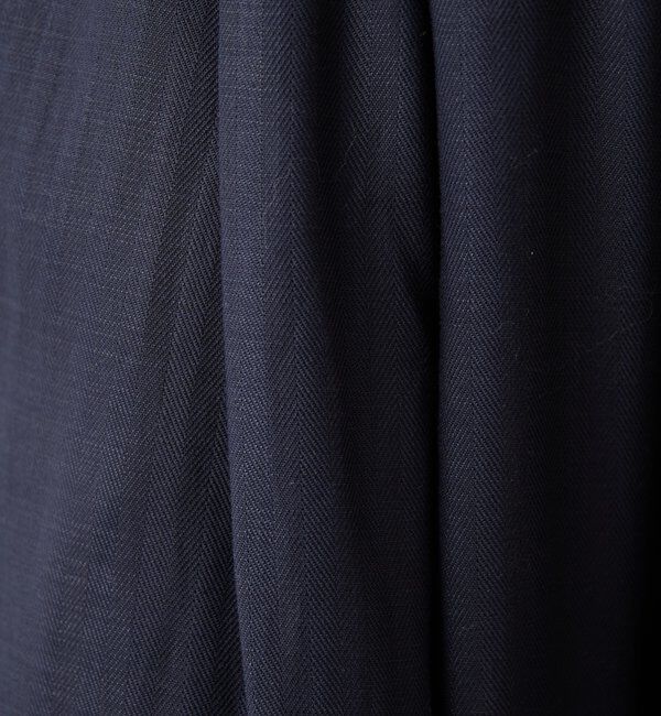  「【人気シリーズ】ゴムベルトリネンワイドパンツ」|チノ|