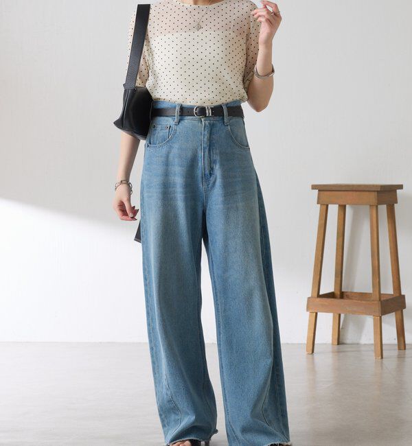  「【トレンドアイテム】シアードットチュールカットソー/アンサンブル」|Tシャツ・カットソー|