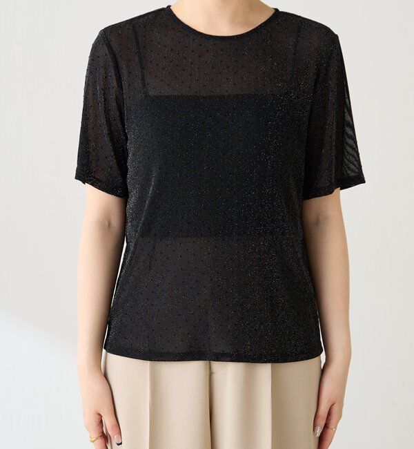  「【トレンドアイテム】シアードットチュールカットソー/アンサンブル」|Tシャツ・カットソー|