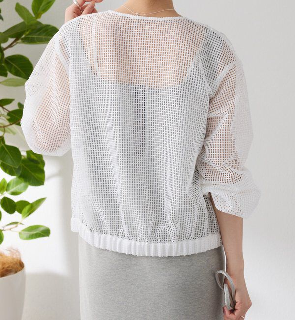  「【夏にも着れる長袖】Vネックシアーブルゾン」|その他|