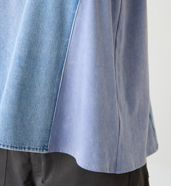  「Q.anosライトオンスデニムフレアタンクトップ」|Tシャツ・カットソー|