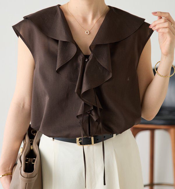  「ラッフルフレンチブラウス」|シャツ・ブラウス|