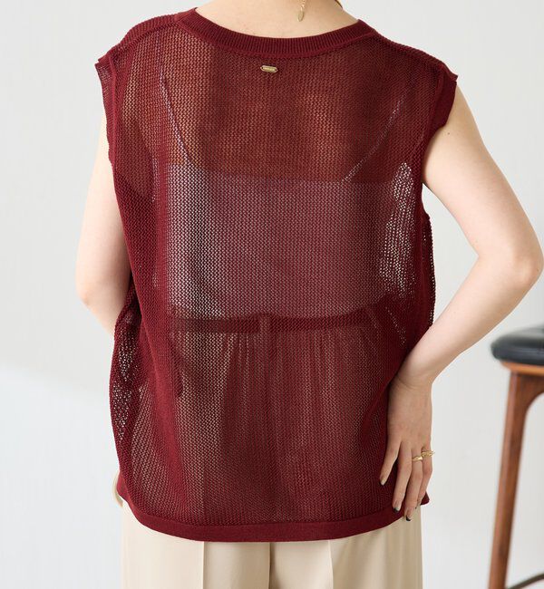  「メッシュロゴフレンチニット」|ニット・セーター|