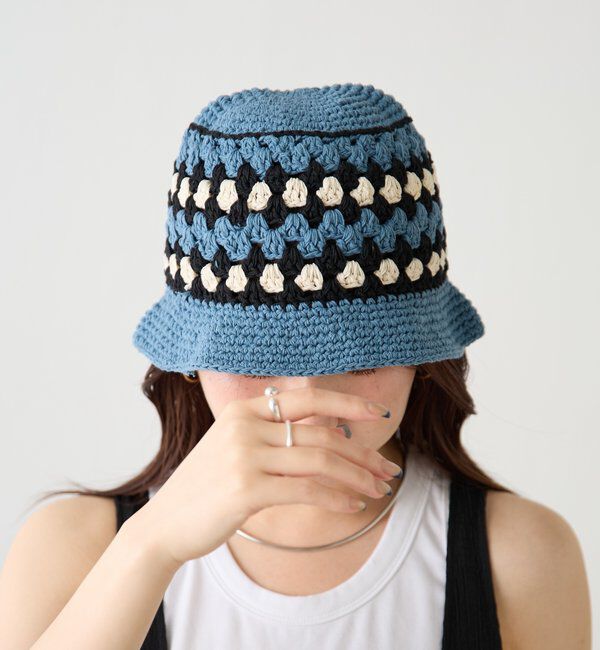  「【PAPILLONNER/パピヨネ】コットンクロシェハット」|ハット|