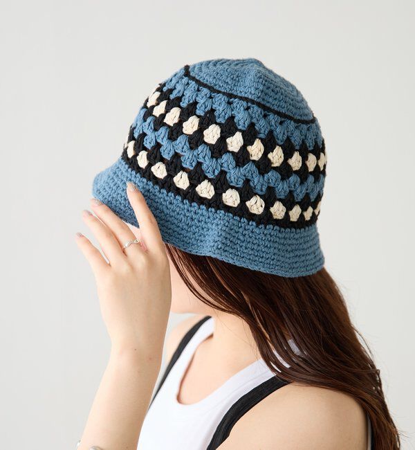  「【PAPILLONNER/パピヨネ】コットンクロシェハット」|ハット|