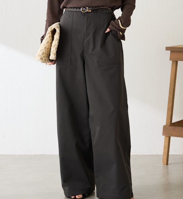  「ライトベイカーパンツ」|チノ|チャコールグレー