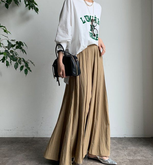  「パネルプリーツスカート」|スカート|