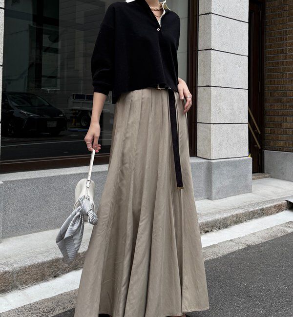  「パネルプリーツスカート」|スカート|