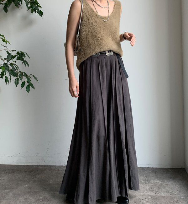  「パネルプリーツスカート」|スカート|