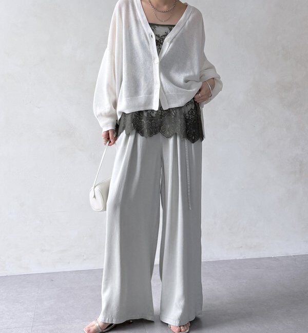  「【新色追加】スカラレースキャミ」|シャツ・ブラウス|