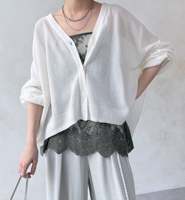  「【新色追加】スカラレースキャミ」|シャツ・ブラウス|