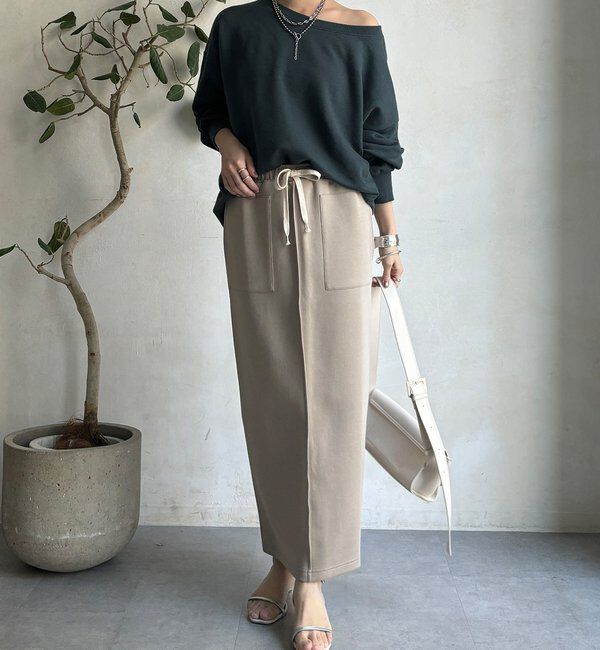  「コットンダンボールタイトスカート」|スカート|