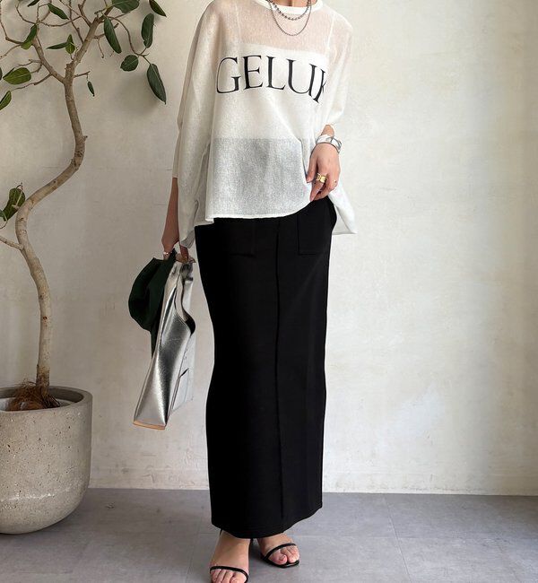  「コットンダンボールタイトスカート」|スカート|