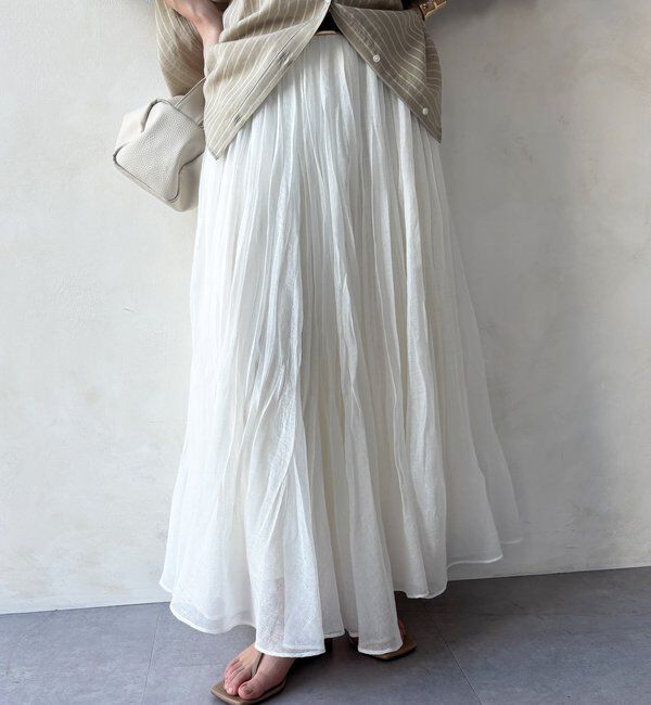  「ランダムプリーツボリュームスカート」|スカート|