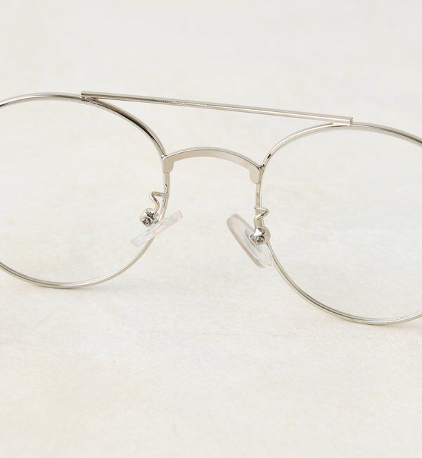  「【WHIMSIC/面長/逆三角形】ツーブリッジサングラス」|ピアス|