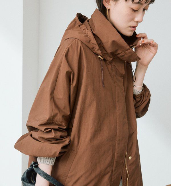  「【花粉ガード・撥水加工・UVカット機能】ドルマンフーディライトコート」|その他|