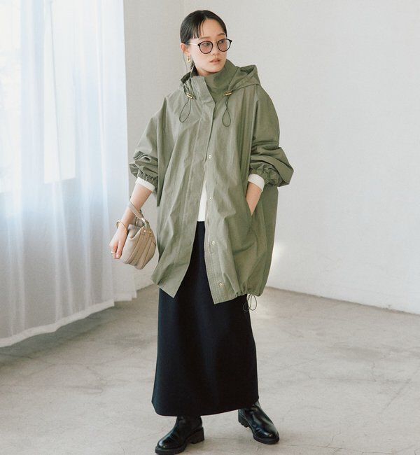  「【花粉ガード・撥水加工・UVカット機能】ドルマンフーディライトコート」|その他|