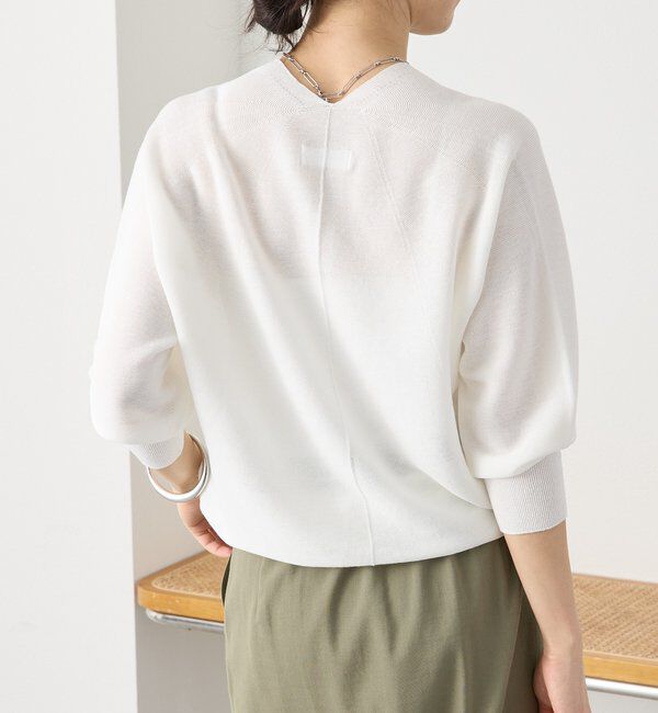  「【軽くしなやかな着心地】ライトギマバックボリュームニット」|ニット・セーター|