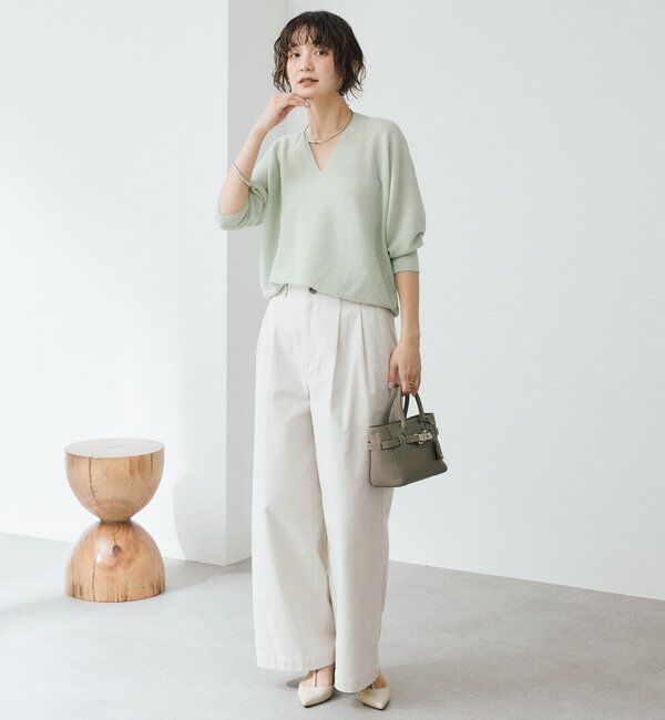  「【軽くしなやかな着心地】ライトギマバックボリュームニット」|ニット・セーター|