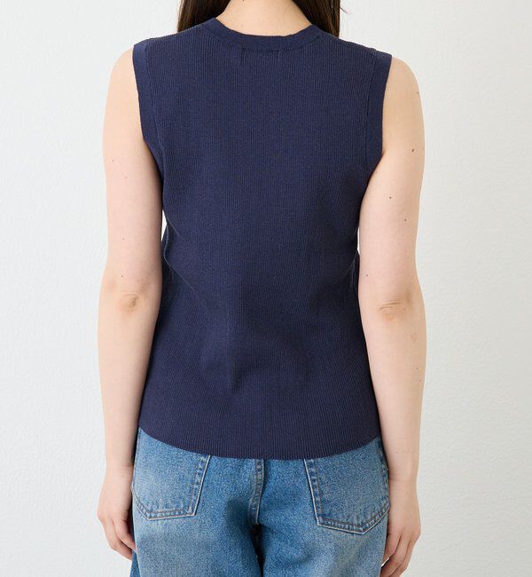  「【快適な着心地】ロゴタンクニット」|ニット・セーター|