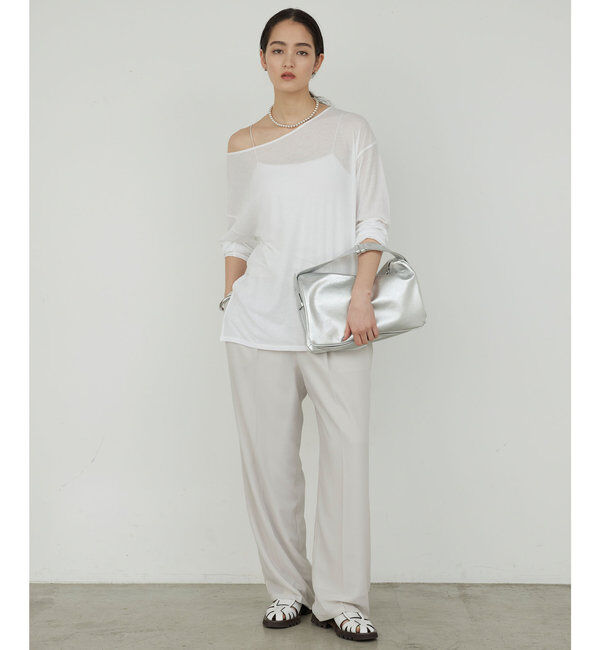  「【La nature linge】オーバーシアーロンT」|Tシャツ・カットソー|