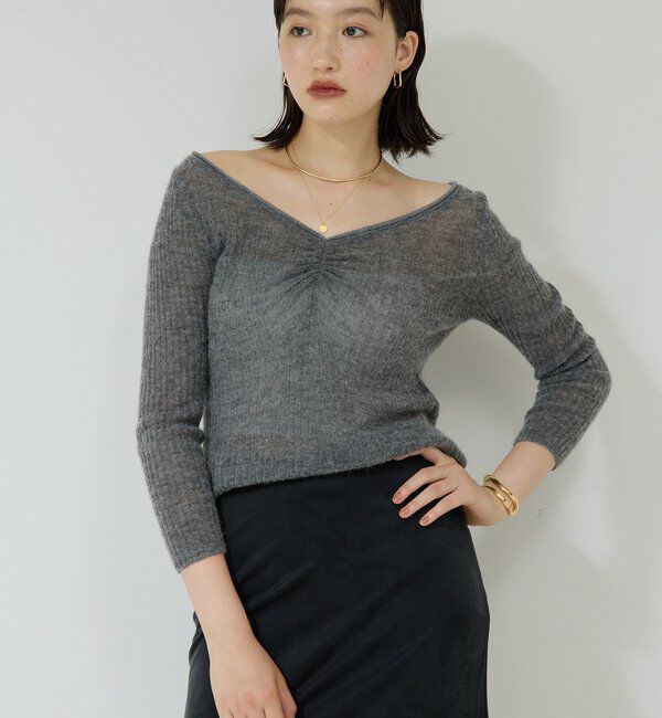  「【アンサンブル対応】オフショルダーニット」|ニット・セーター|