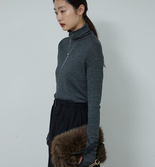  「【新色を加えてリバイバル】リブタートルカットソー」|Tシャツ・カットソー|