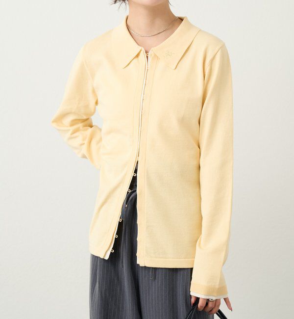  「長袖ポロニット」|カーディガン|